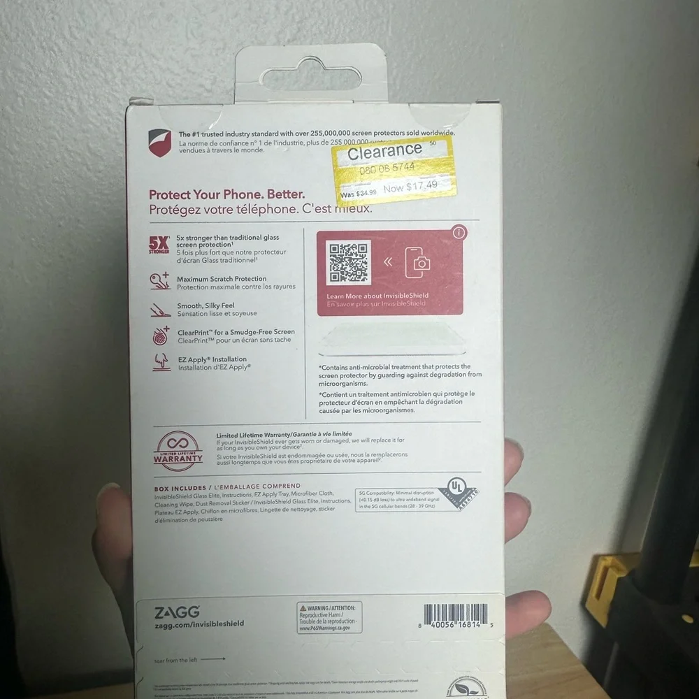 White Screen Protector for Cell Phones and Accessories